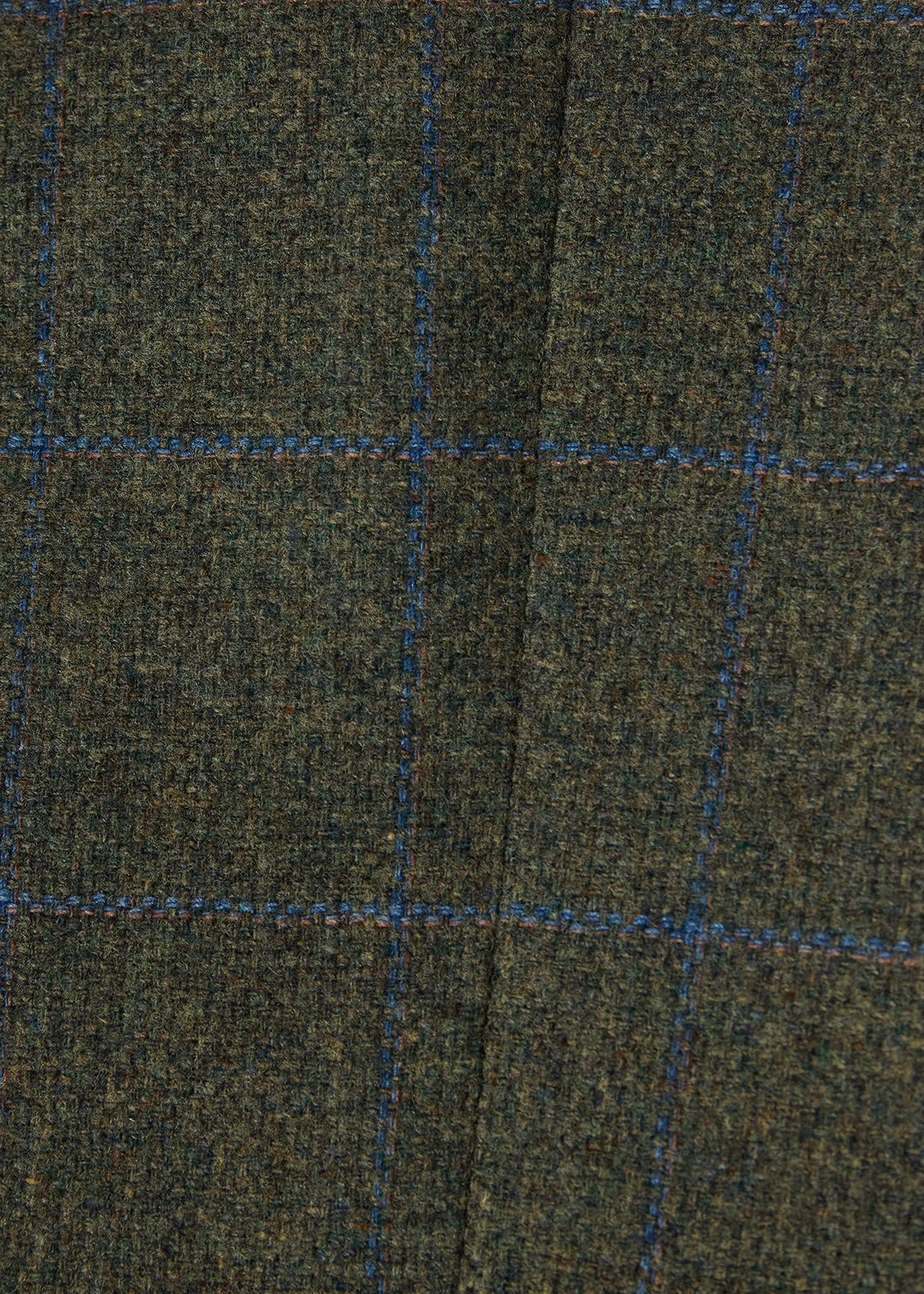Wool Windowpane Sport Coat Olive/Blue - Paul Stuart