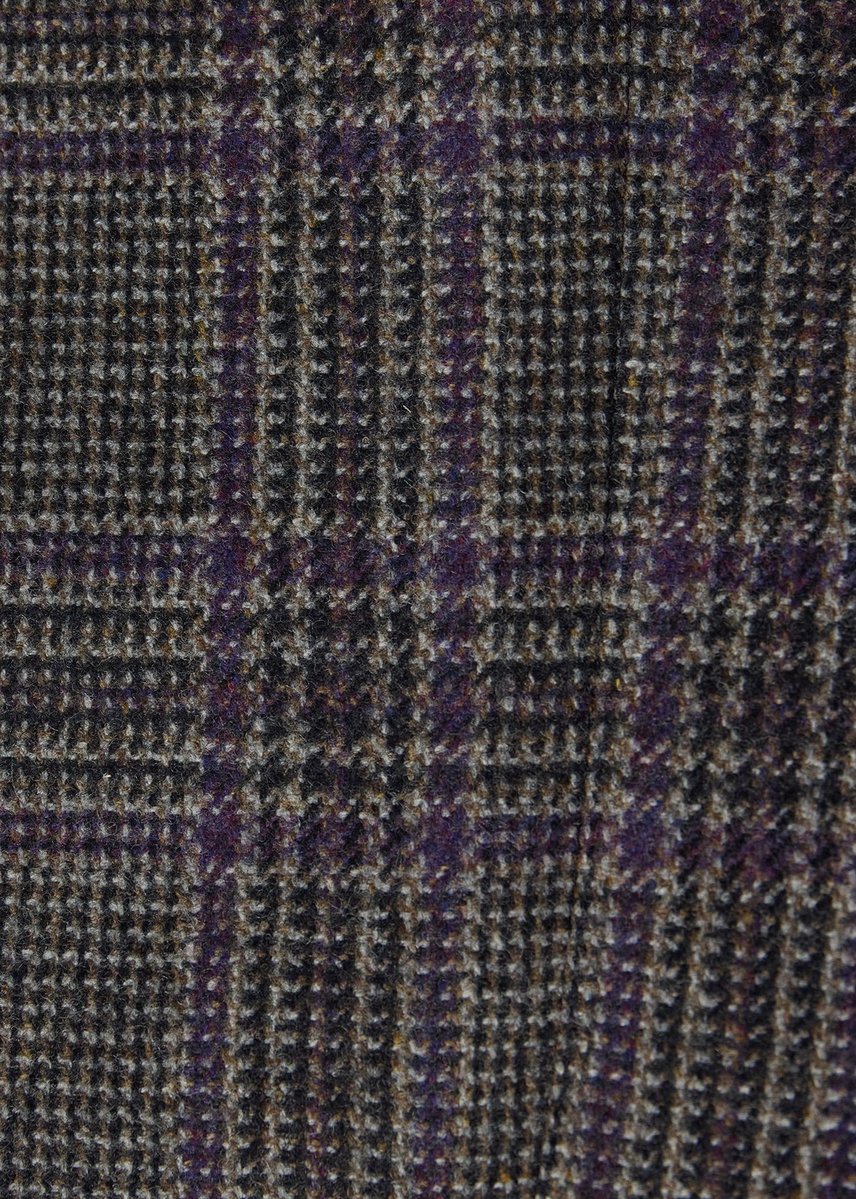Wool Plaid Sport Coat Grey/Purple - Paul Stuart