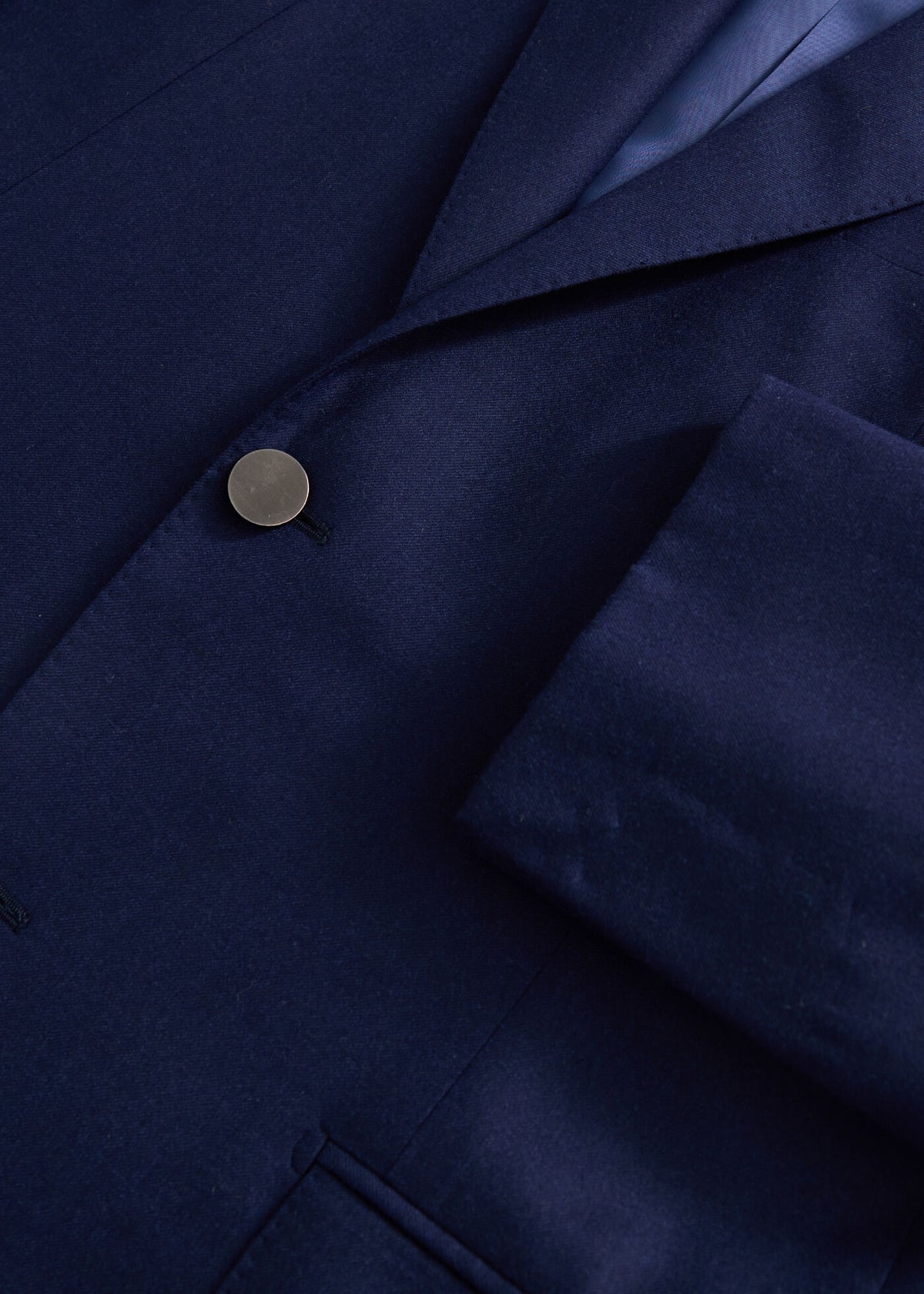 Super 170s Wool Blazer Blue - Paul Stuart