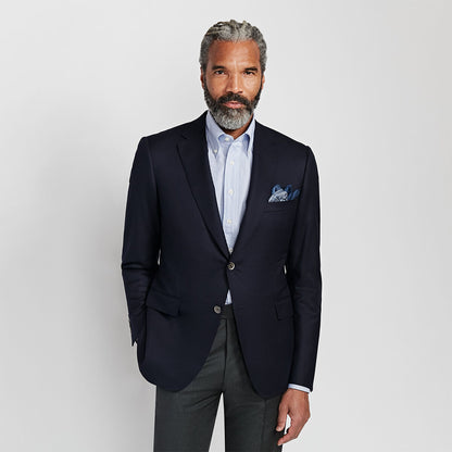 Doeskin Super 120s Wool Paul Blazer Solid - Paul Stuart