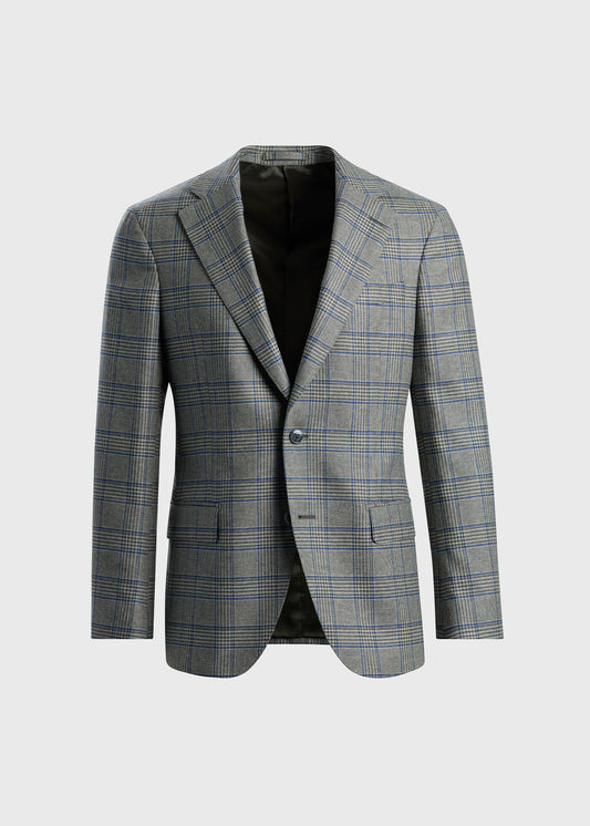 All Year Wool & Cashmere Plaid Jacket Plum - Paul Stuart