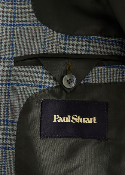 All Year Wool & Cashmere Plaid Jacket Plum - Paul Stuart
