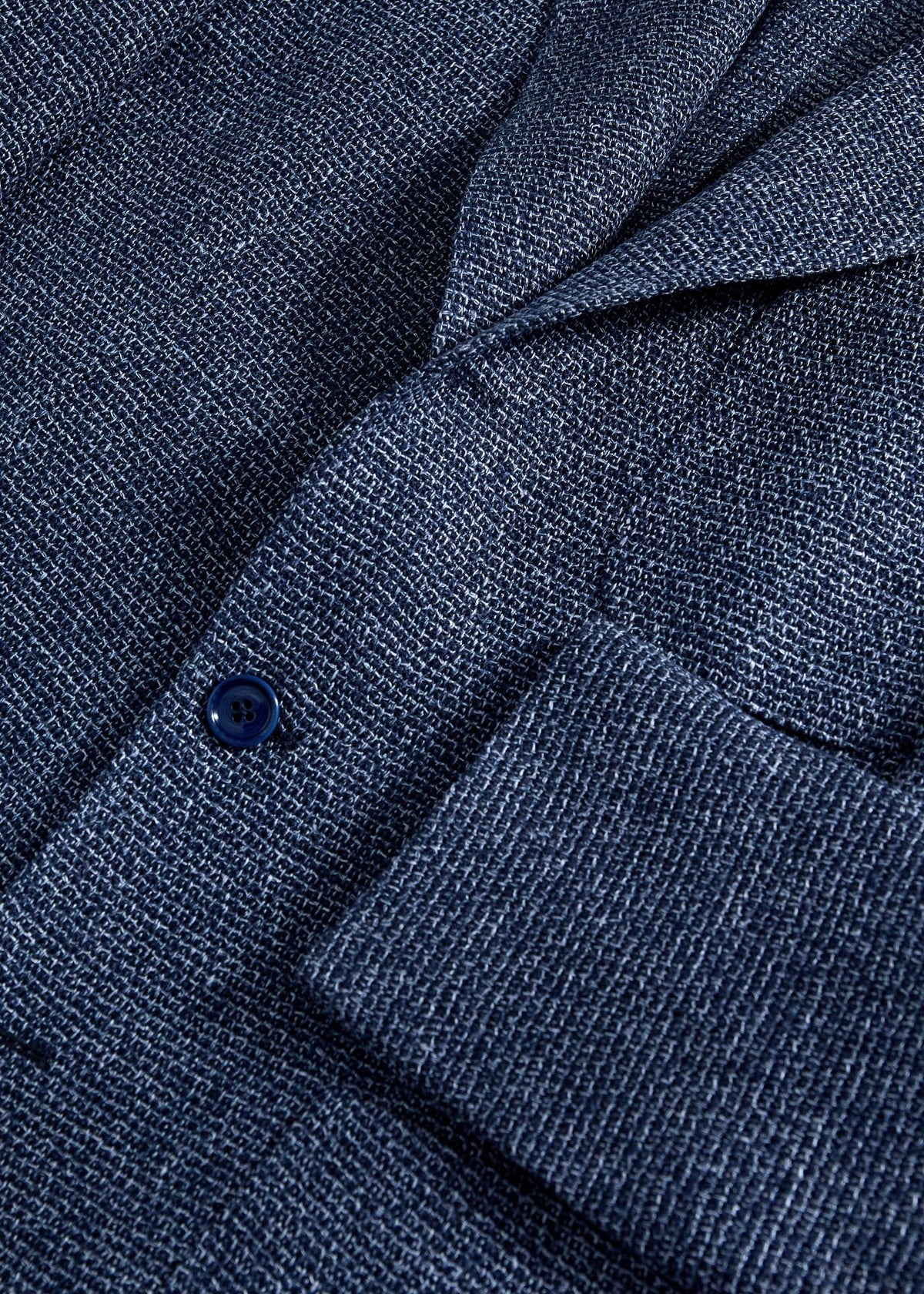 Silk & Linen Summer Jacket Blue - Paul Stuart