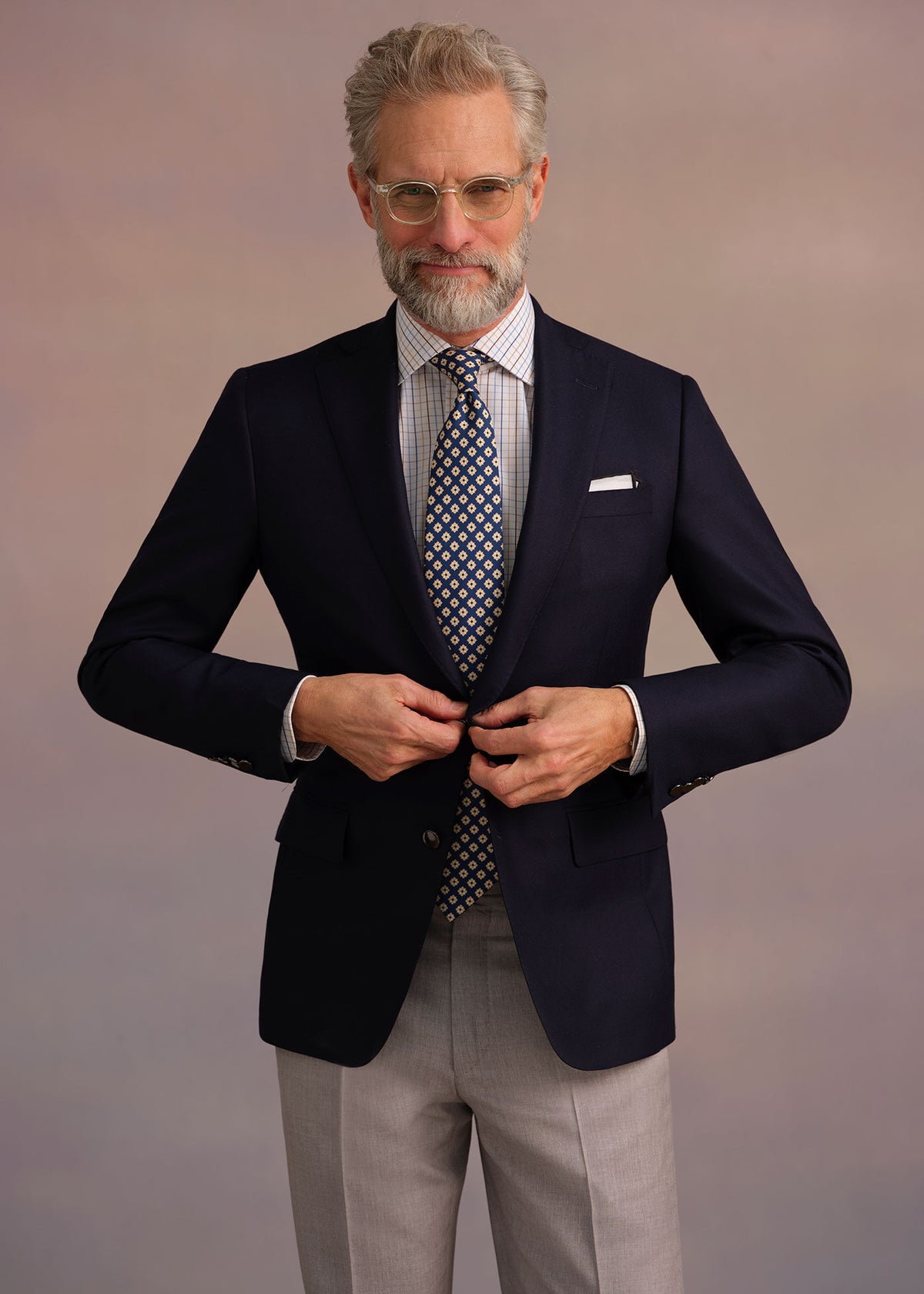 Men's Super 150s Phillip Blazer - Paul Stuart Navy - Paul Stuart