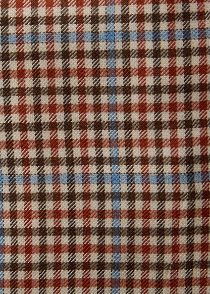 Cashmere & Silk Plaid Jacket Blue - Paul Stuart