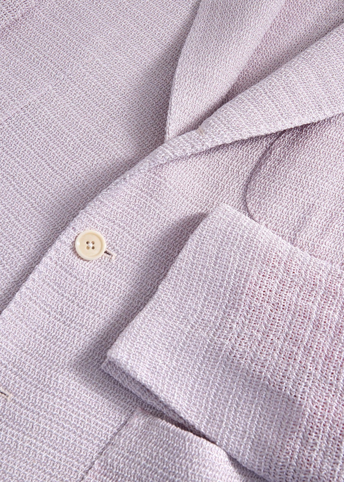 Open Weave Wool Jacket Light Pink - Paul Stuart