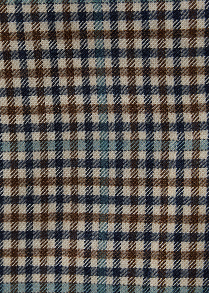 Cashmere & Silk Plaid Jacket Blue - Paul Stuart