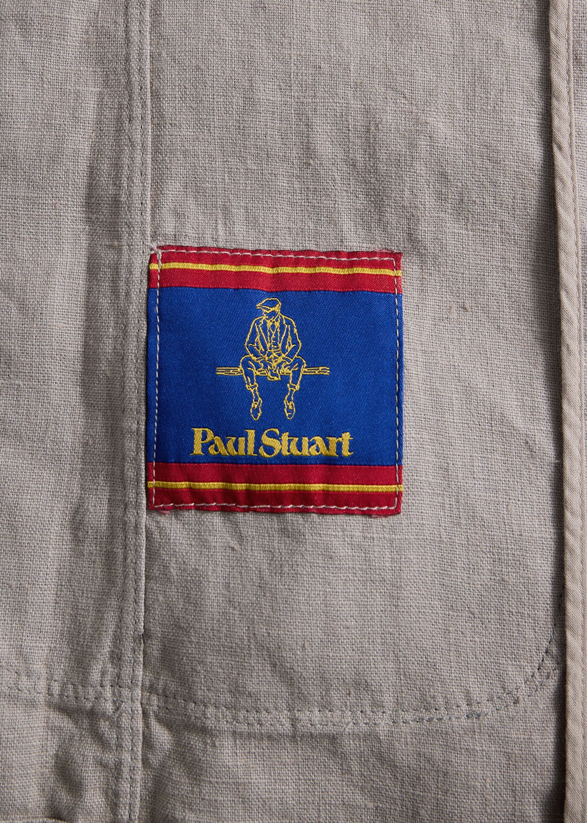 Washed Linen Jacket Navy - Paul Stuart