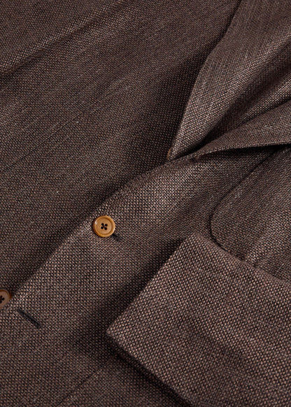 Basketweave Jacket Brown - Paul Stuart