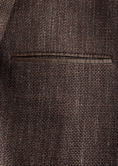 Basketweave Jacket Brown - Paul Stuart