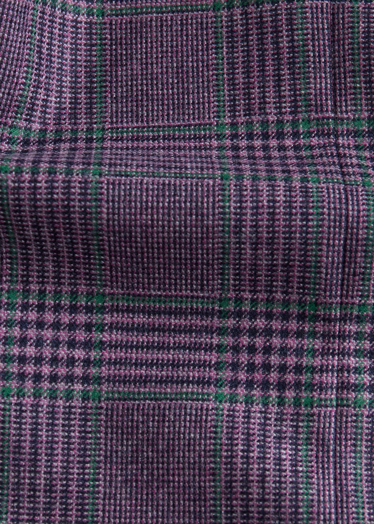All Year Wool & Cashmere Plaid Jacket Plum - Paul Stuart