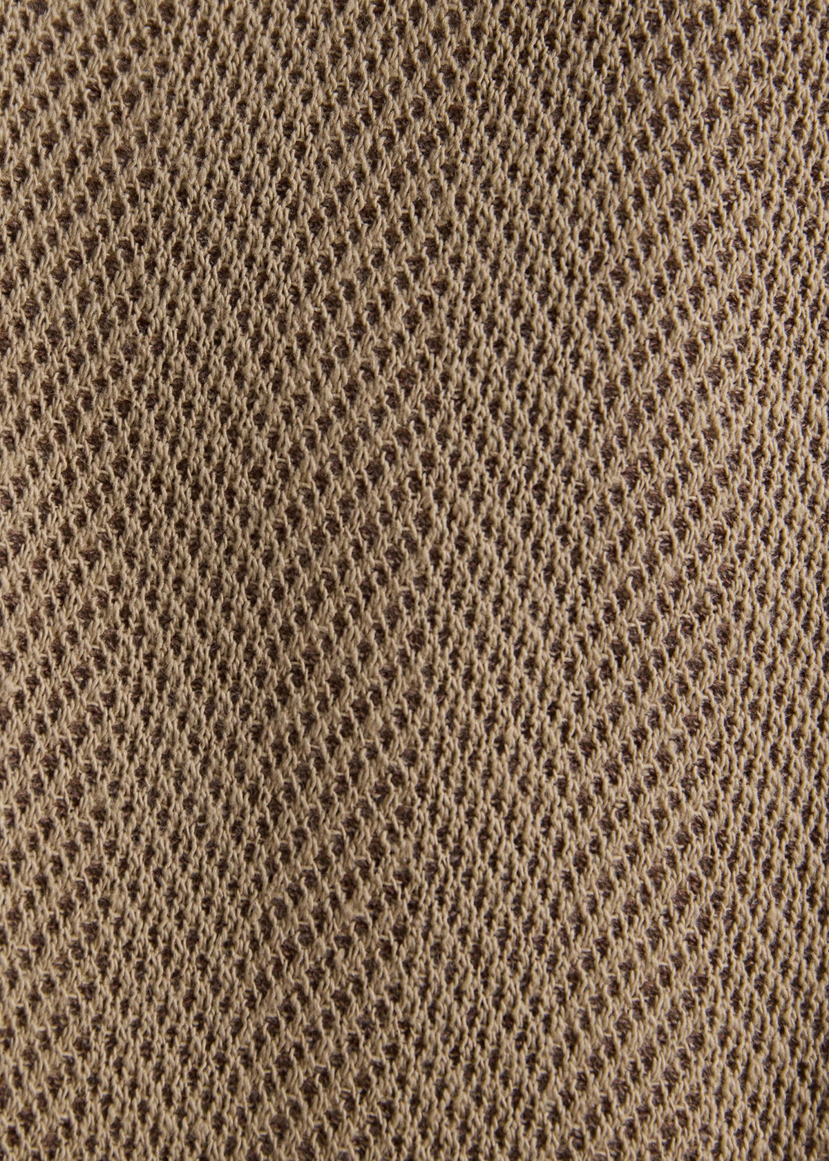 Stand Collar Herringbone Knit Jacket Tan - Paul Stuart