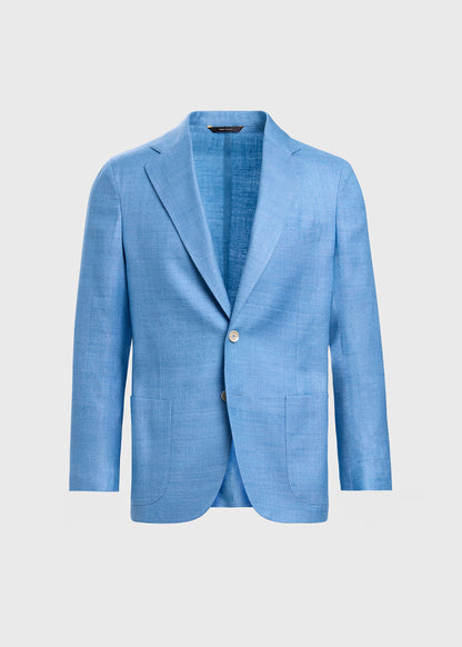 Silk Slub Blazer Blue - Paul Stuart