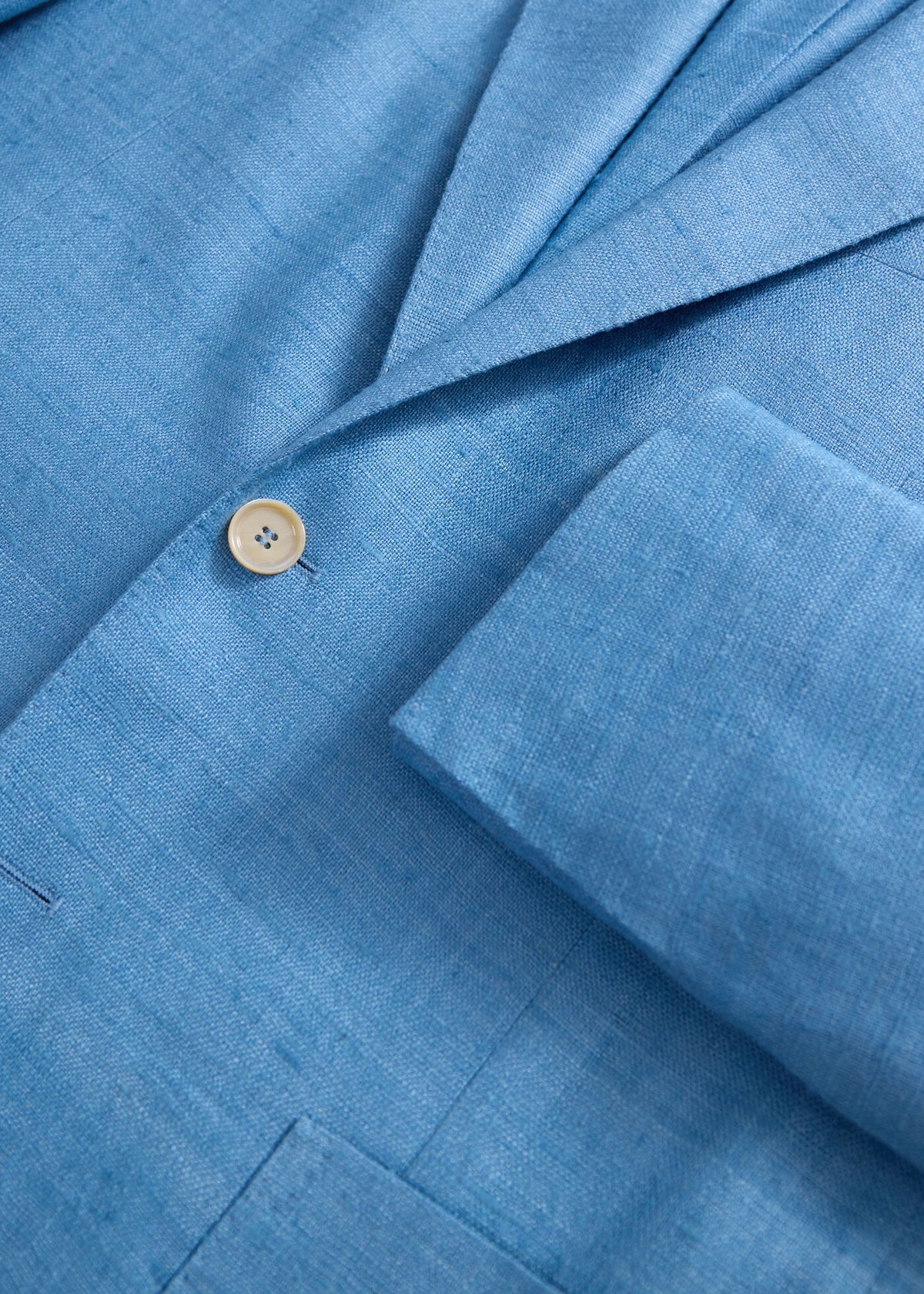 Silk Slub Blazer Blue - Paul Stuart