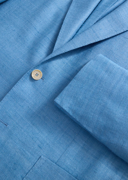 Silk Slub Blazer Blue - Paul Stuart