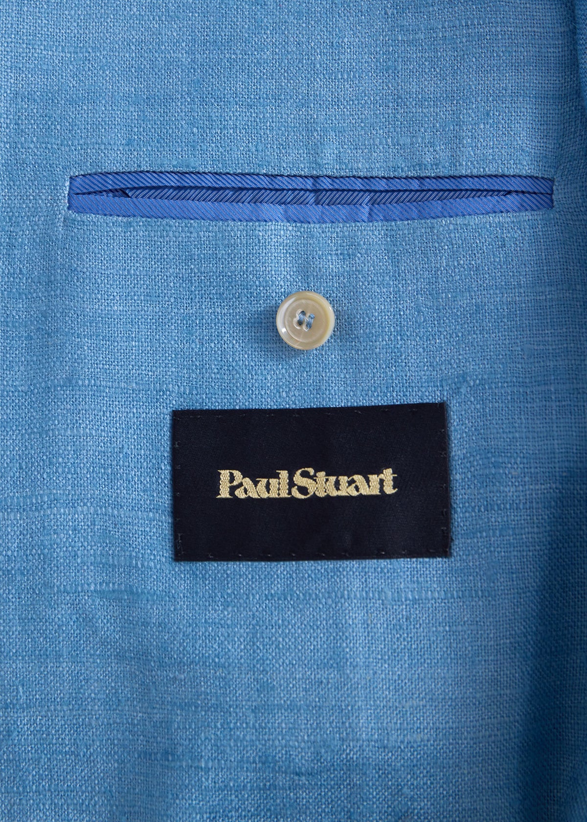 Silk Slub Blazer Blue - Paul Stuart