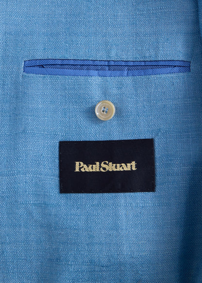 Silk Slub Blazer Blue - Paul Stuart