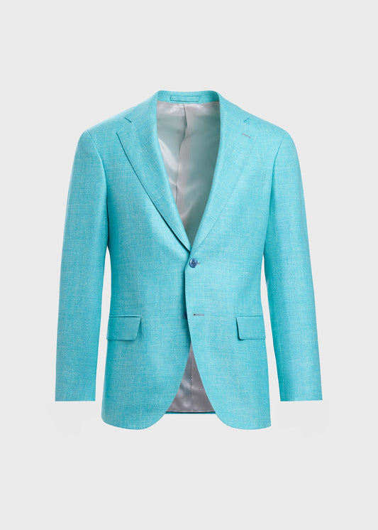 Hopsack Summer Jacket Mint - Paul Stuart