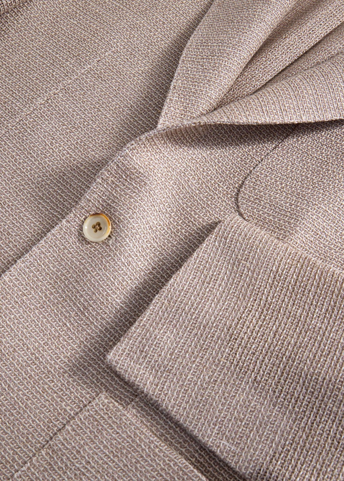 Silk & Linen Heather Jacket Natural - Paul Stuart