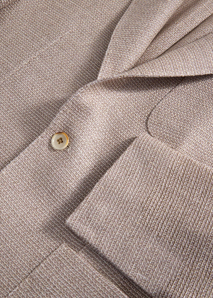 Silk & Linen Heather Jacket Natural - Paul Stuart