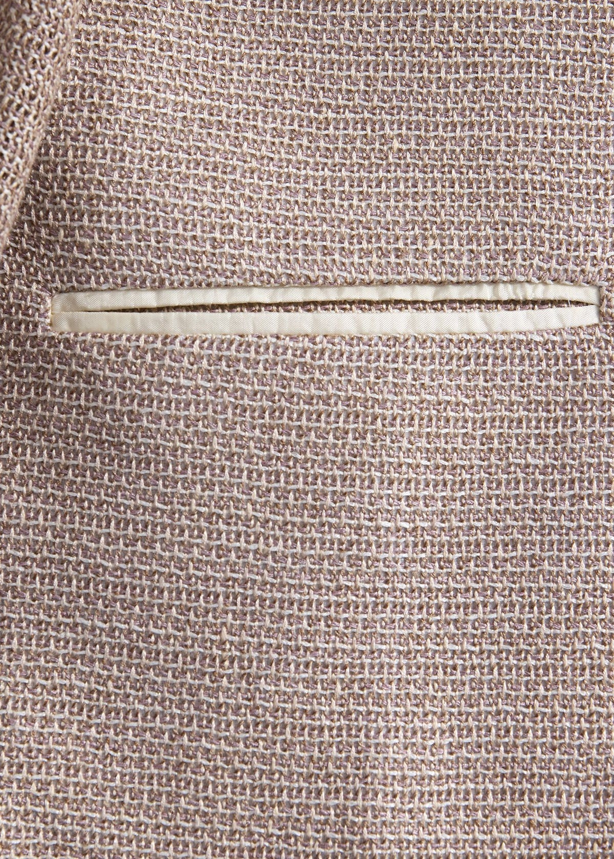 Silk & Linen Heather Jacket Natural - Paul Stuart