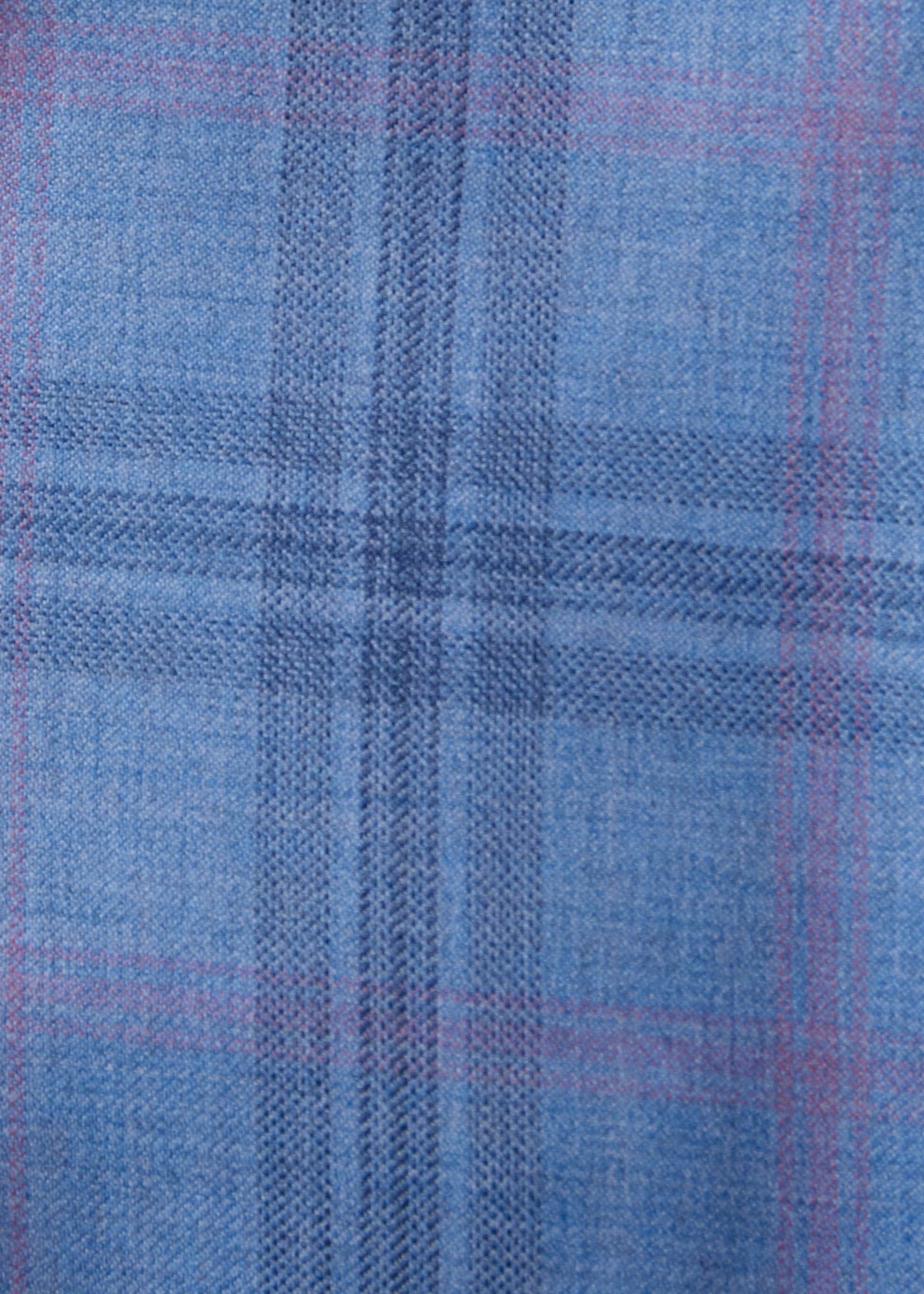 Wool Plaid Jacket Light Blue - Paul Stuart