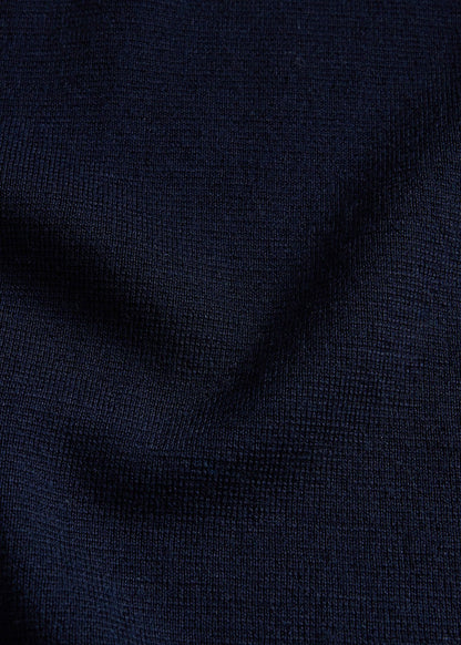 Water Resistant Wool Knitted Jacket Navy - Paul Stuart
