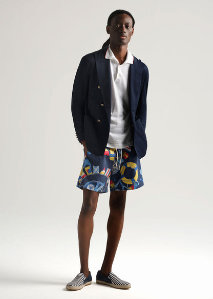 Lightweight Double Breasted Blazer Navy - Paul Stuart
