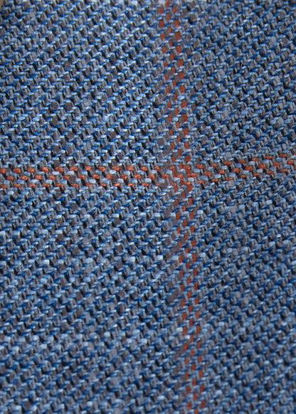Windowpane Bamboo Jacket Light Blue - Paul Stuart