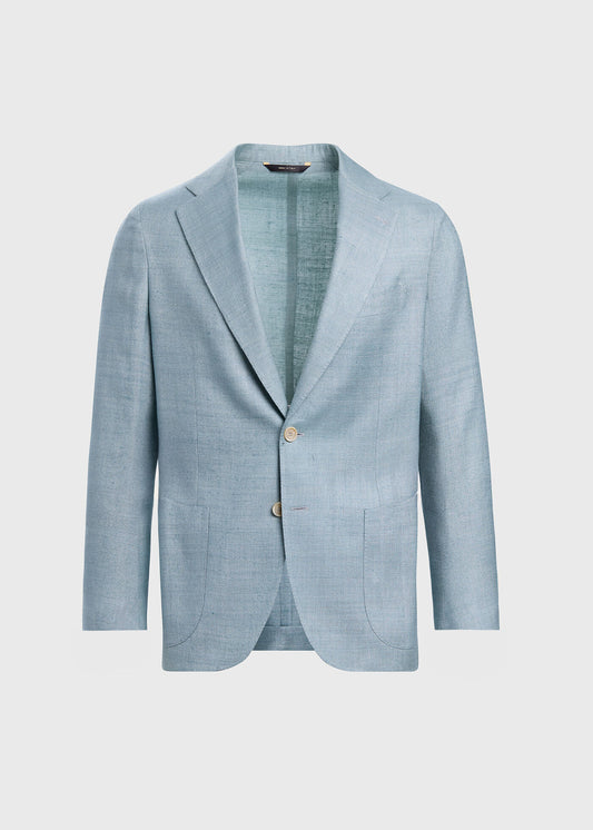 Silk Slub Blazer Blue - Paul Stuart