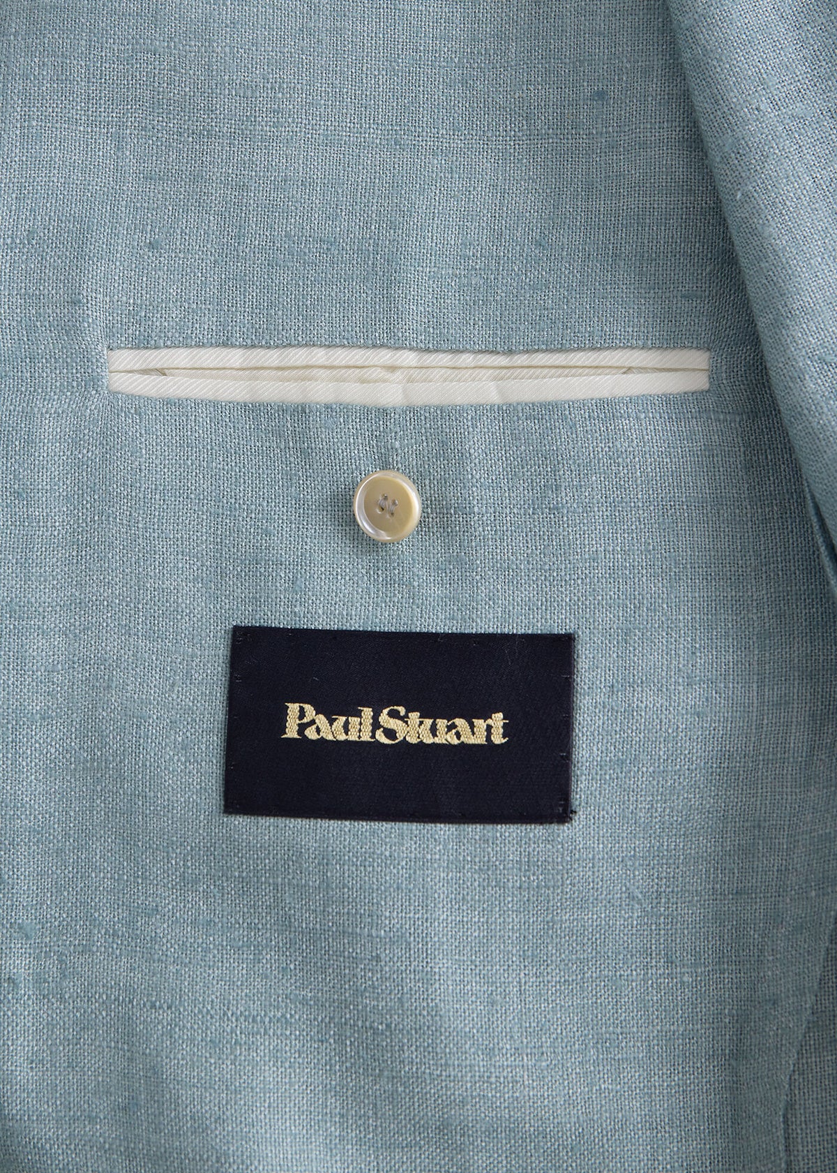Silk Slub Blazer Blue - Paul Stuart