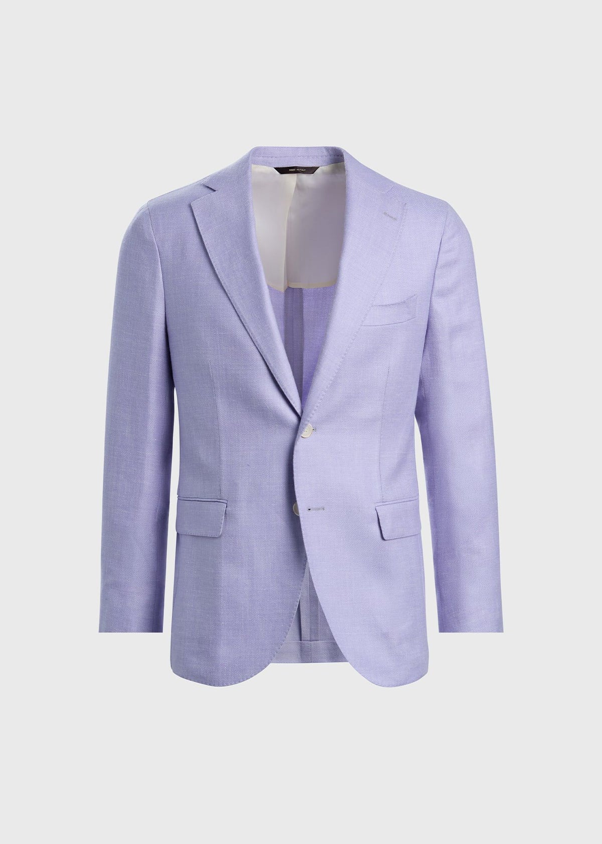 Two Button Summer Jacket Powder Blue - Paul Stuart