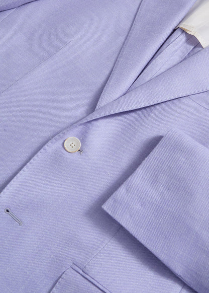 Two Button Summer Jacket Powder Blue - Paul Stuart