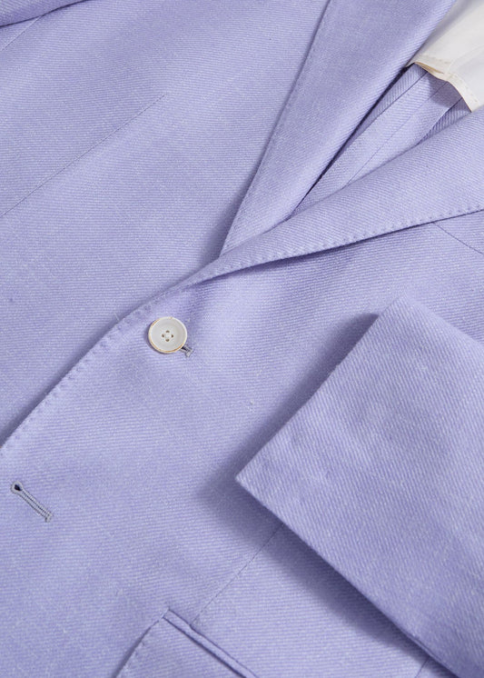 Two Button Summer Jacket Powder Blue - Paul Stuart