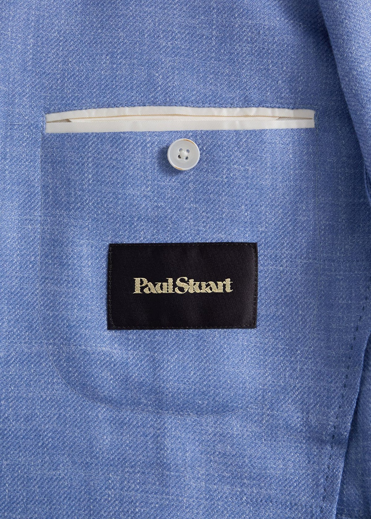 Two Button Summer Jacket Powder Blue - Paul Stuart