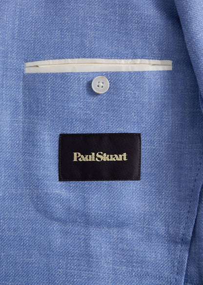 Two Button Summer Jacket Powder Blue - Paul Stuart