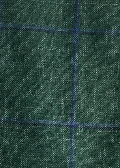 Deco Windowpane Jacket Green - Paul Stuart