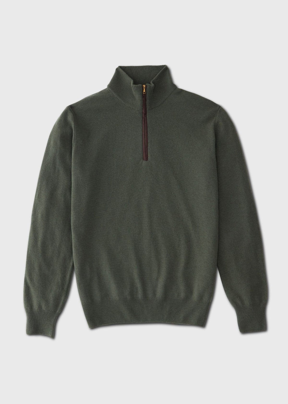Wool Blend Quarter-Zip Sweater Black - Paul Stuart