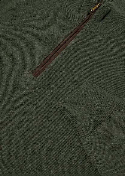 Wool Blend Quarter-Zip Sweater Black - Paul Stuart