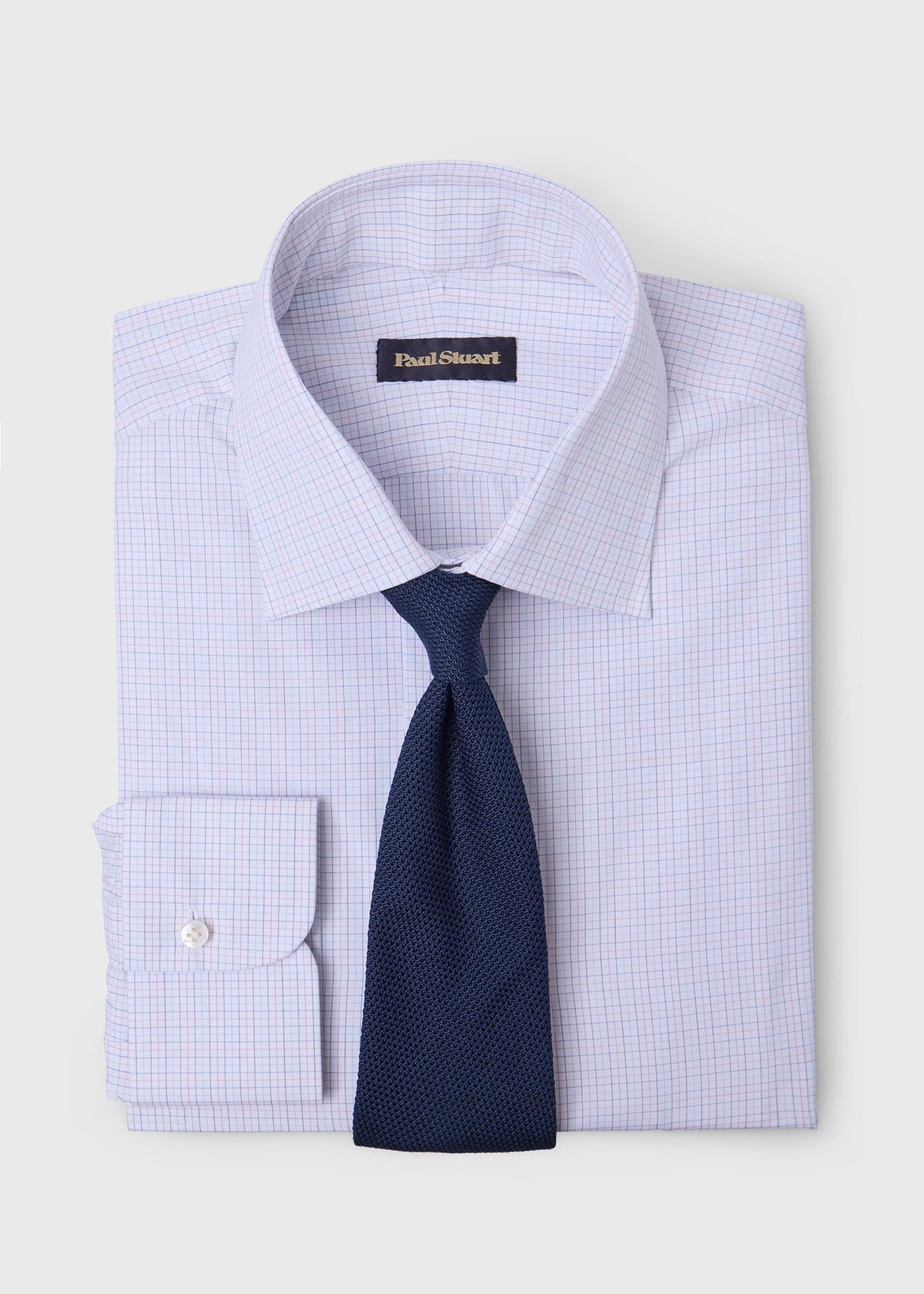 Handmade Spread Collar Dress Shirt Pink - Paul Stuart