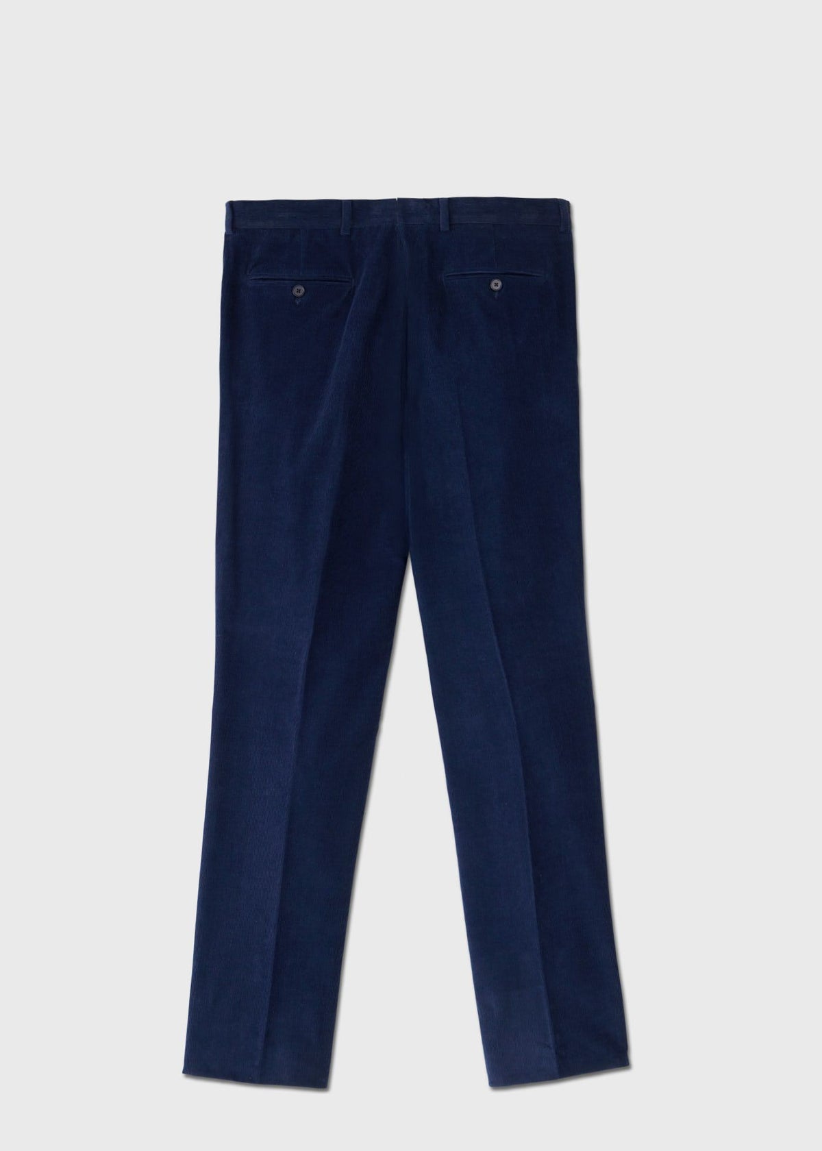 Pleated Corduroy Trouser Navy - Paul Stuart