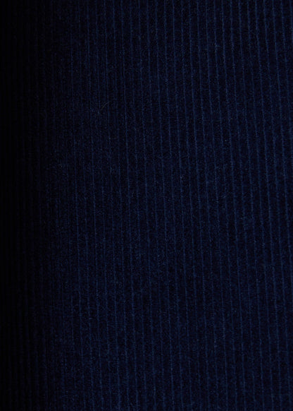 Pleated Corduroy Trouser Navy - Paul Stuart
