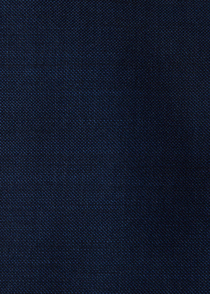 Double-Breasted Suit in Wool Sharkskin Blue - Paul Stuart