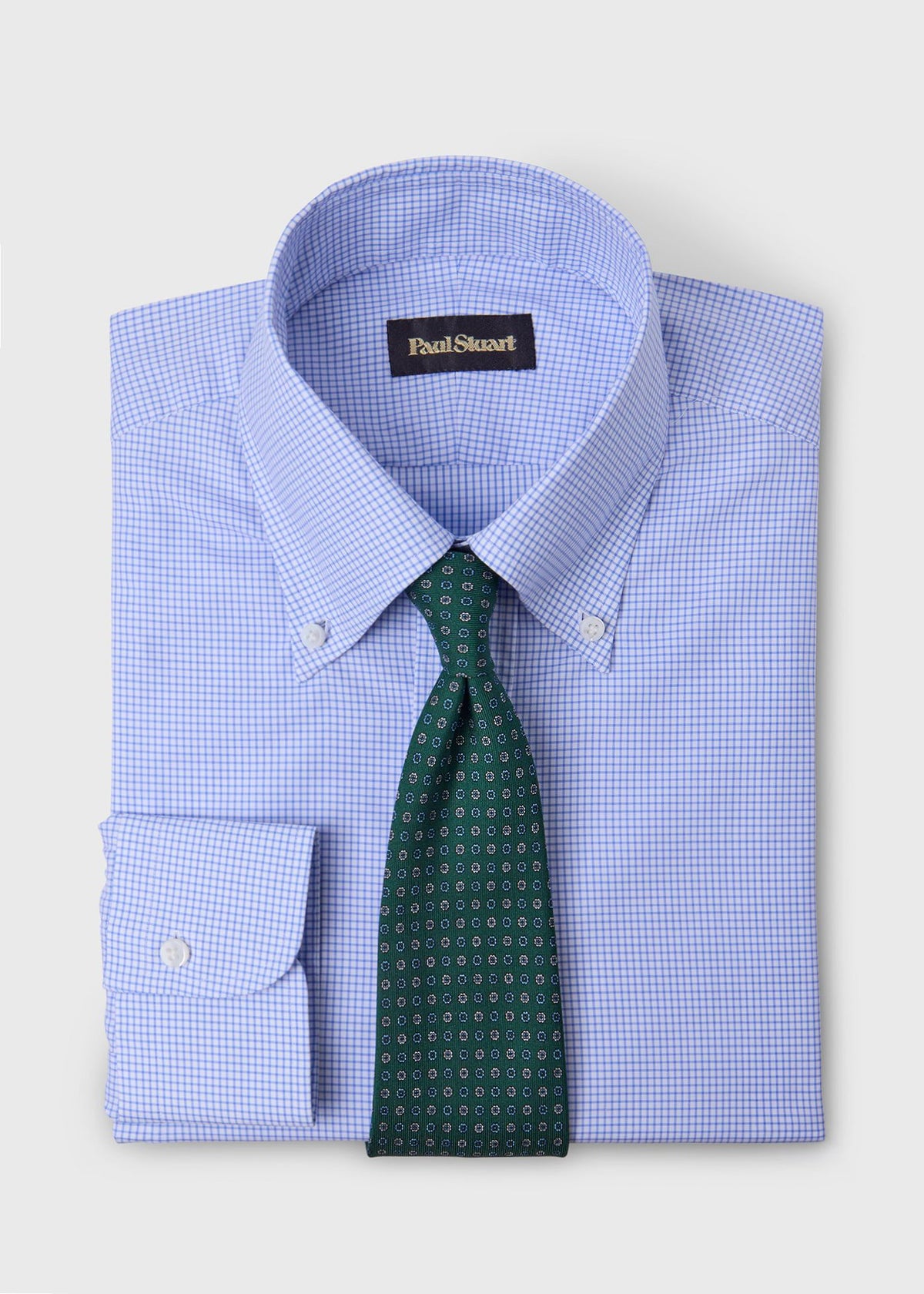 Handmade Button-Down Dress Shirt Blue - Paul Stuart