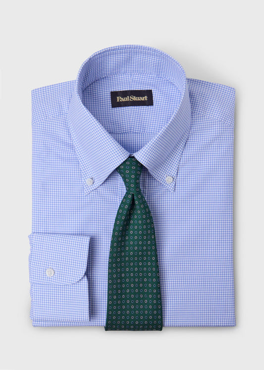 Handmade Button-Down Dress Shirt Blue - Paul Stuart