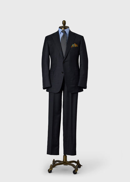 Classic Wool Plaid Suit Charcoal - Paul Stuart