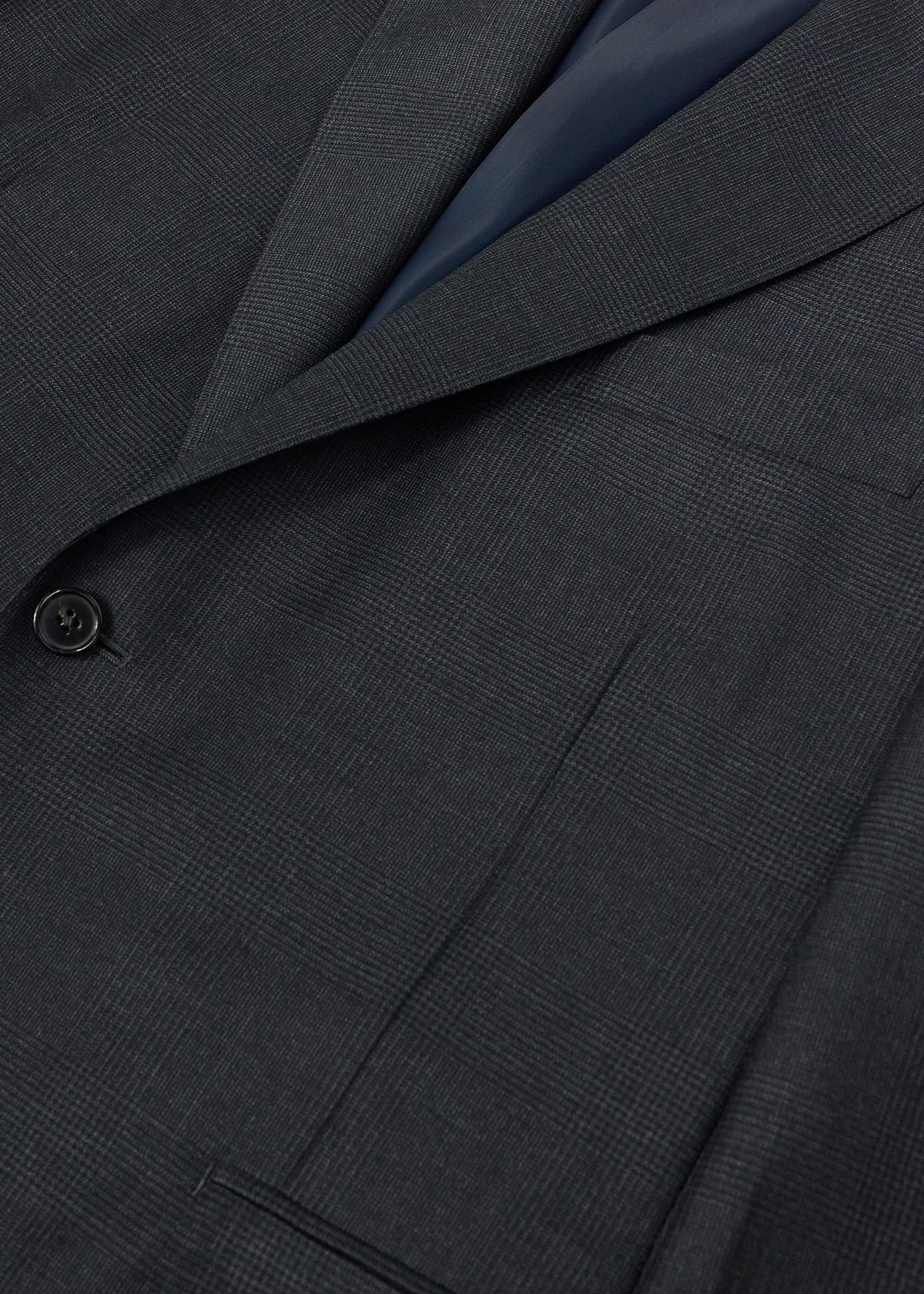 Classic Wool Plaid Suit Charcoal - Paul Stuart