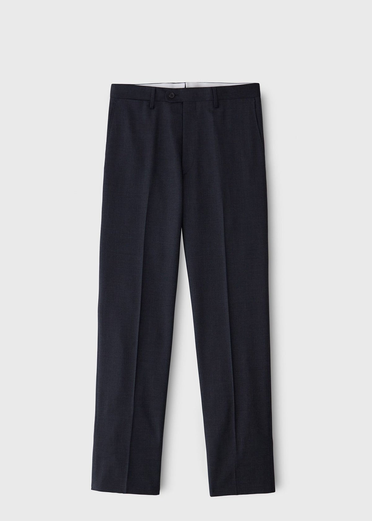 Classic Wool Plaid Suit Charcoal - Paul Stuart