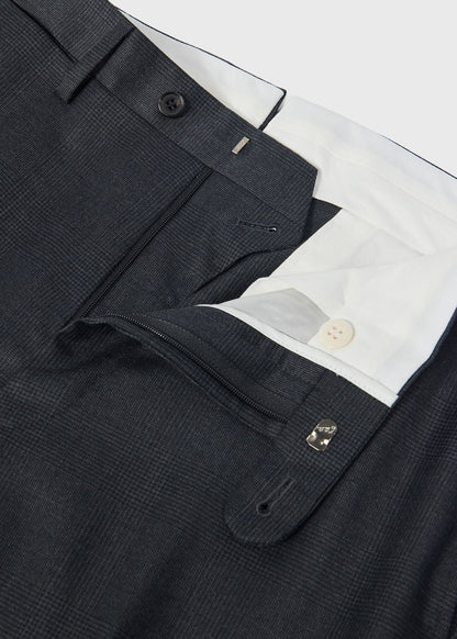 Classic Wool Plaid Suit Charcoal - Paul Stuart
