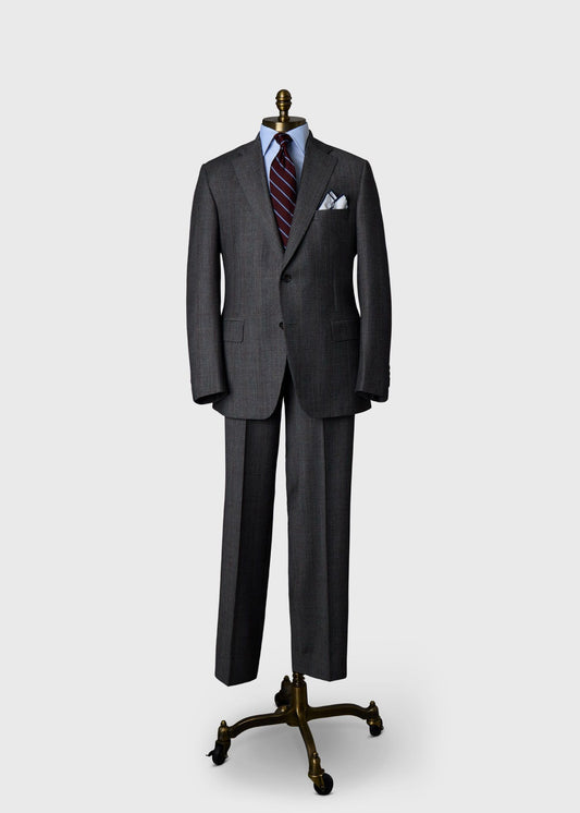 Classic Wool Plaid Suit Grey - Paul Stuart